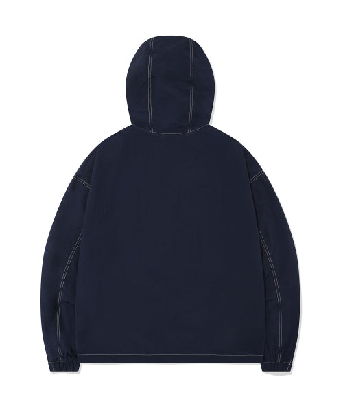 Nylon Hooded Anorak Navy