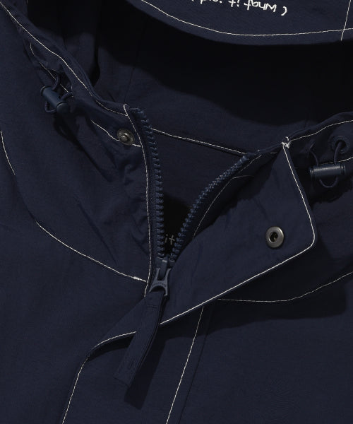 Nylon Hooded Anorak Navy