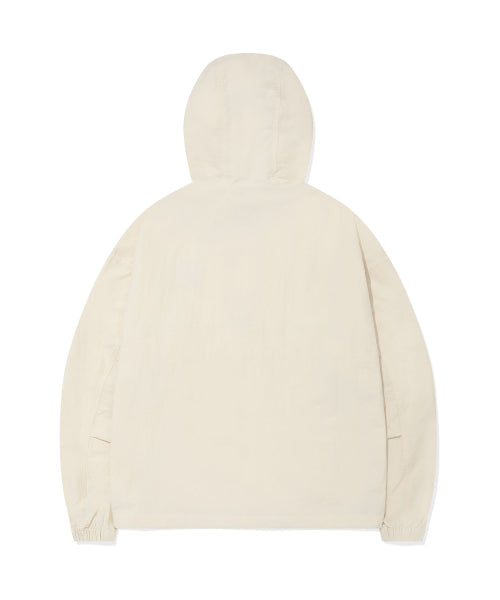 Nylon Hooded Anorak Ekru