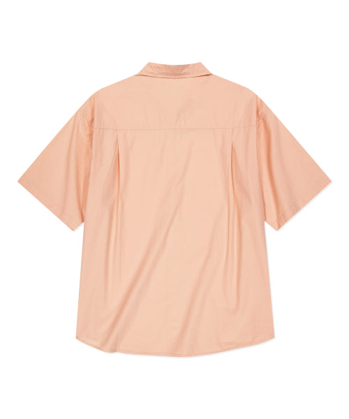 Wappen Stripe Short Sleeve Shirt Orange