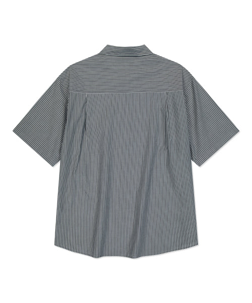 Wappen Stripe Short Sleeve Shirt Gray