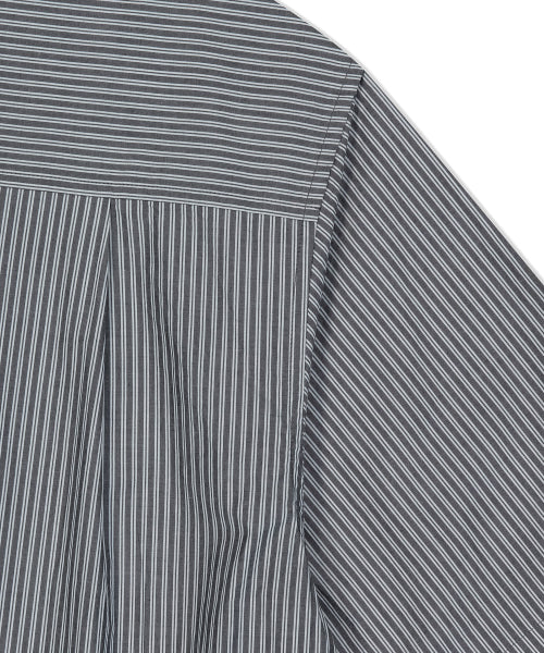 Wappen Stripe Short Sleeve Shirt Gray