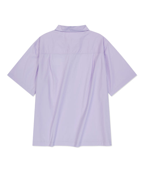 Wappen Paper Short-Sleeved Shirt Purple