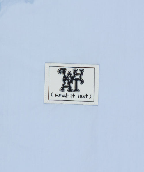 Wappen Paper Short-Sleeved Shirt Light Blue