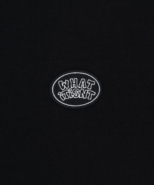 Round Wappen Short-Sleeved Knit Black