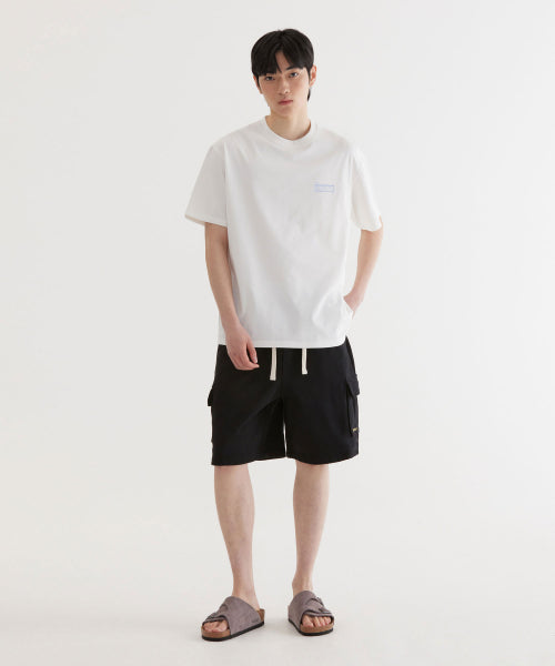 REGULAR-FIT AUTHENTIC LOGO SWEAT CARGO SHORTS