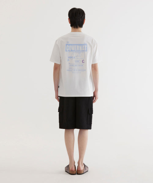 REGULAR-FIT AUTHENTIC LOGO SWEAT CARGO SHORTS