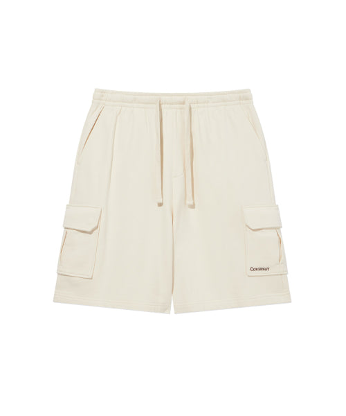 REGULAR-FIT AUTHENTIC LOGO SWEAT CARGO SHORTS