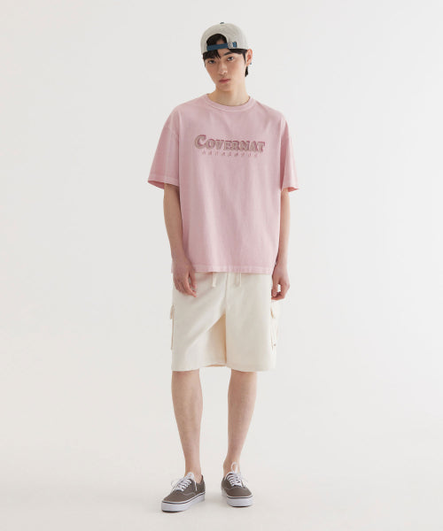 REGULAR-FIT AUTHENTIC LOGO SWEAT CARGO SHORTS