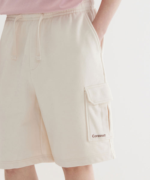 REGULAR-FIT AUTHENTIC LOGO SWEAT CARGO SHORTS