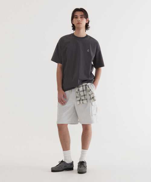 REGULAR-FIT AUTHENTIC LOGO SWEAT CARGO SHORTS