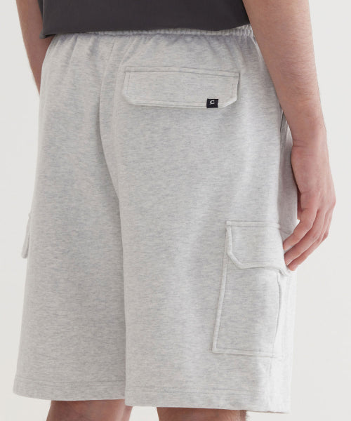 REGULAR-FIT AUTHENTIC LOGO SWEAT CARGO SHORTS