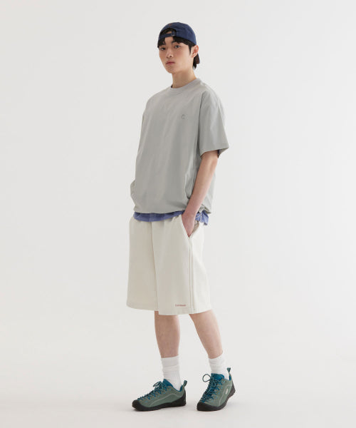 REGULAR-FIT SMALL AUTHENTIC LOGO DYING SWEAT SHORTS