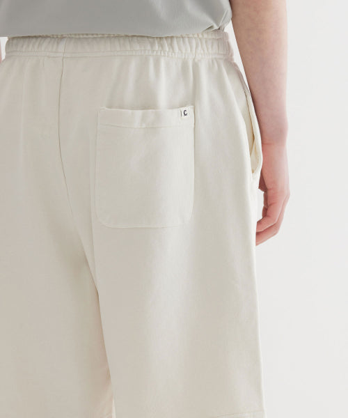 REGULAR-FIT SMALL AUTHENTIC LOGO DYING SWEAT SHORTS