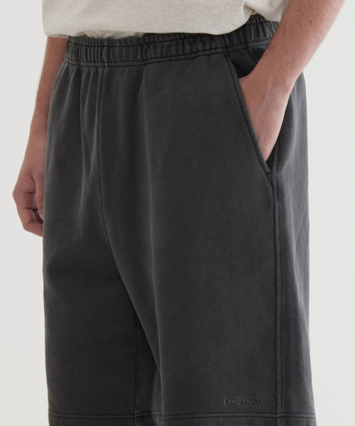 REGULAR-FIT SMALL AUTHENTIC LOGO DYING SWEAT SHORTS