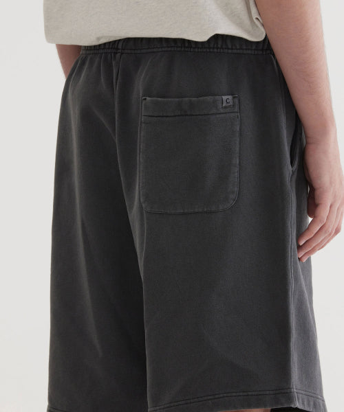 REGULAR-FIT SMALL AUTHENTIC LOGO DYING SWEAT SHORTS