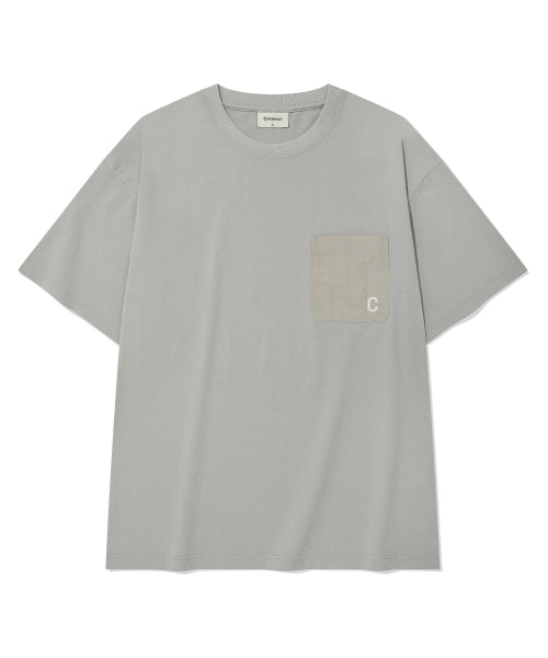 BASIC NYLON POCKET T-SHIRT