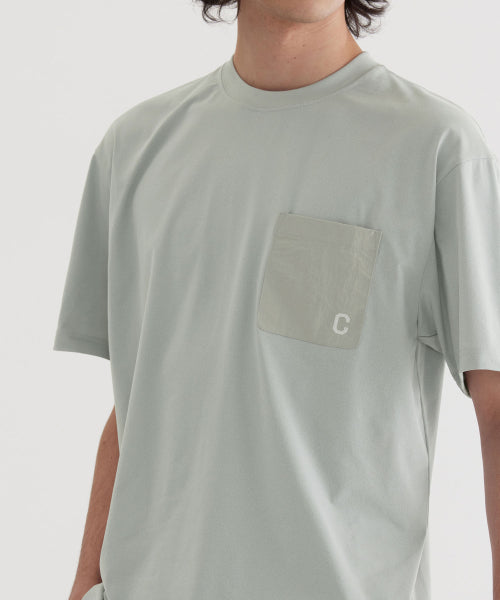 BASIC NYLON POCKET T-SHIRT
