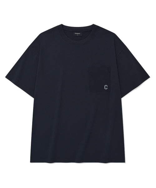 BASIC NYLON POCKET T-SHIRT