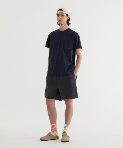 BASIC NYLON POCKET T-SHIRT