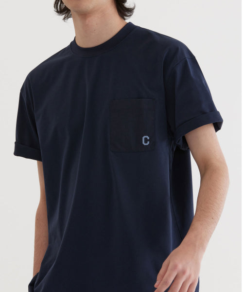 BASIC NYLON POCKET T-SHIRT