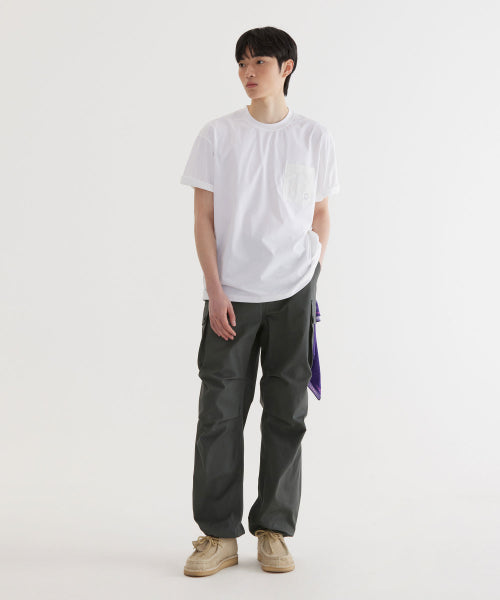 BASIC NYLON POCKET T-SHIRT