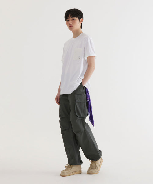 BASIC NYLON POCKET T-SHIRT