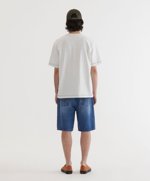 PAINTING GRAPHIC CUT LINE T-SHIRT