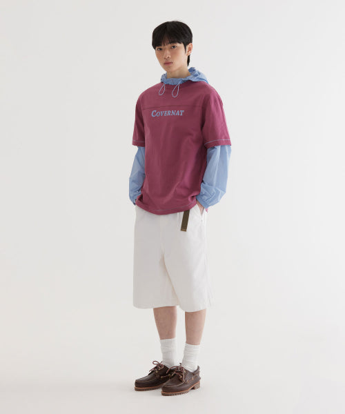 PAINTING GRAPHIC CUT LINE T-SHIRT