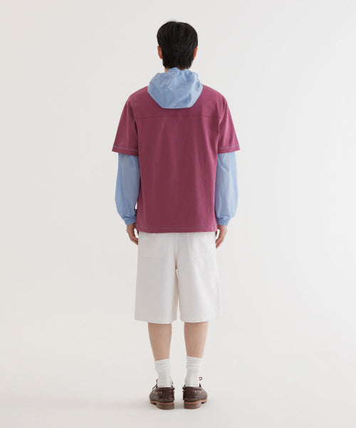 PAINTING GRAPHIC CUT LINE T-SHIRT