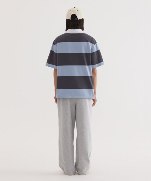 C LOGO RUGBY COLLAR T-SHIRT