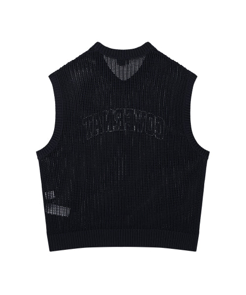 ARCH LOGO MASH KNIT VEST