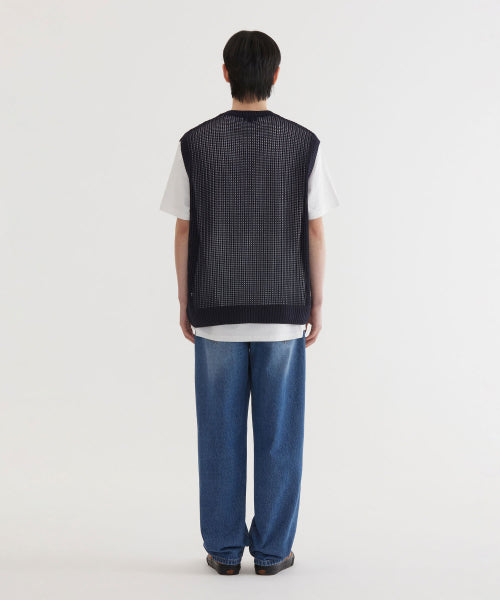 ARCH LOGO MASH KNIT VEST