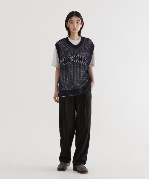 ARCH LOGO MASH KNIT VEST