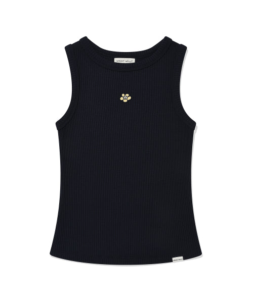 Women's Colorless Sleeveless Dark Navy