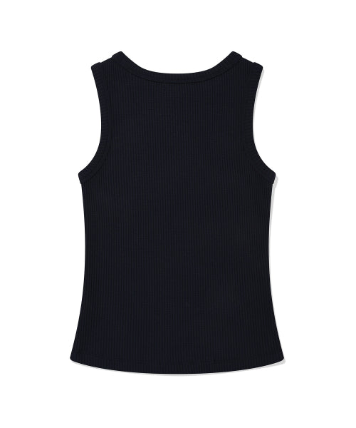 Women's Colorless Sleeveless Dark Navy
