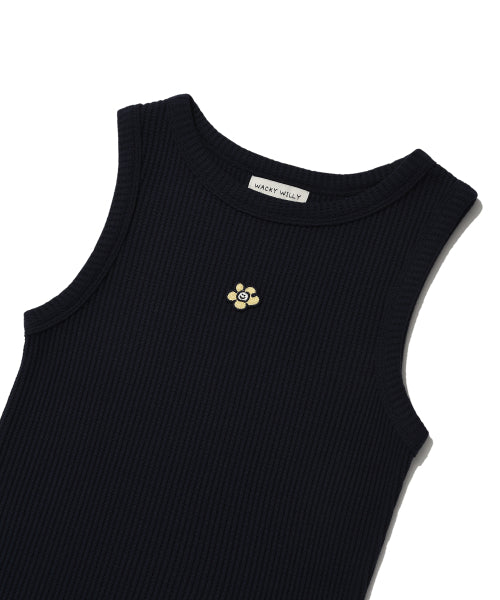 Women's Colorless Sleeveless Dark Navy