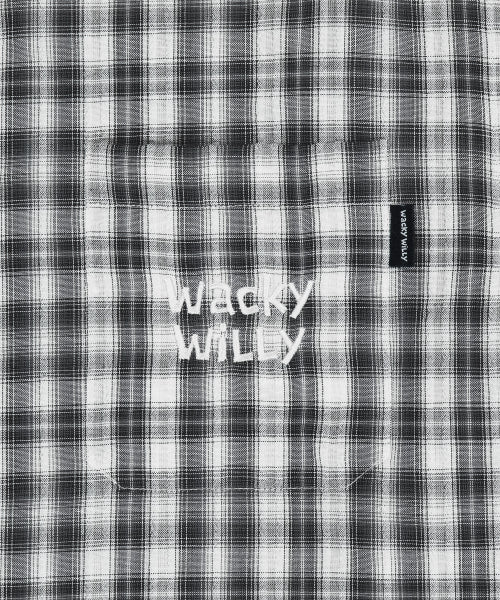 Big Checkered Short-Sleeved Shirt Gray