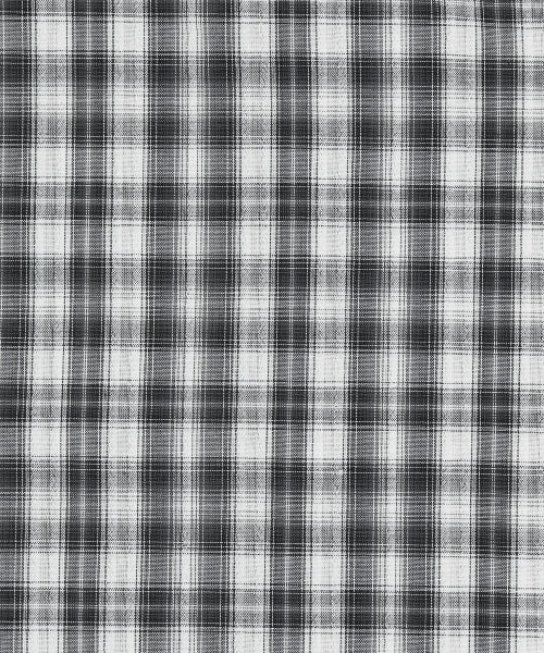 Big Checkered Short-Sleeved Shirt Gray