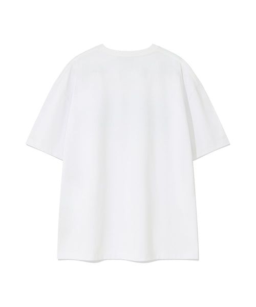 Archie typo short-sleeved T-shirt white