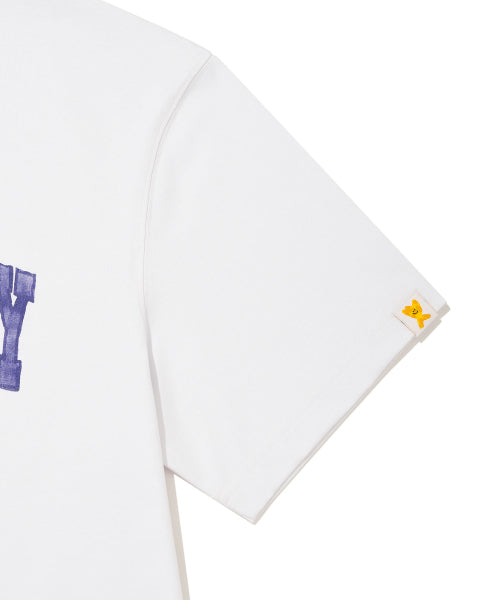Archie typo short-sleeved T-shirt white