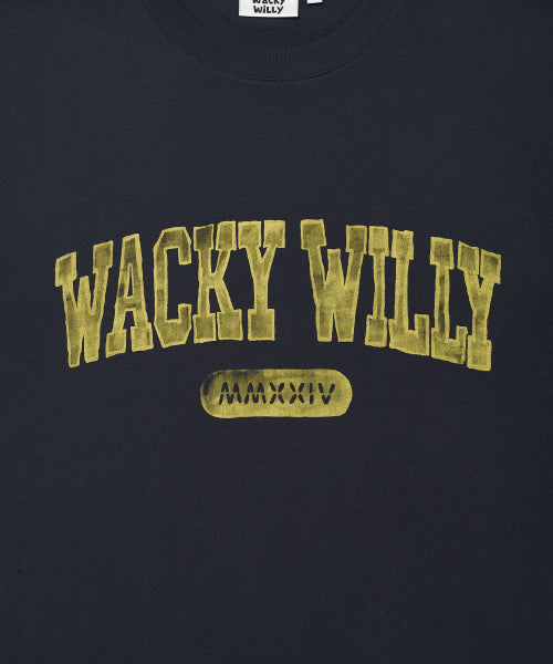 Archie typo Short-sleeved T-shirt Navy