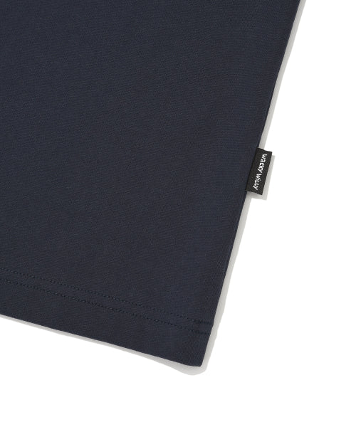 Archie typo Short-sleeved T-shirt Navy