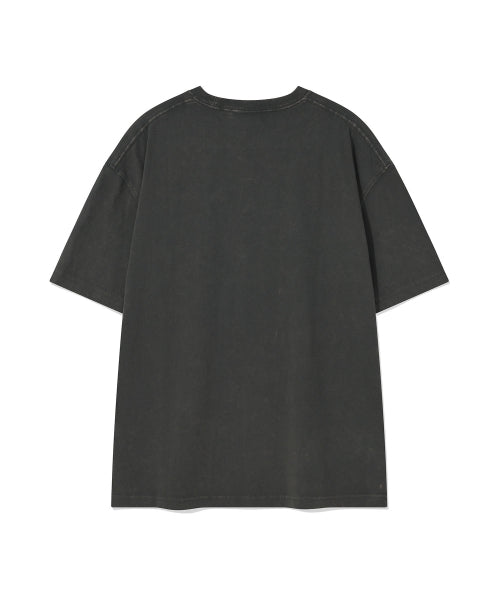 Kiki and Bear Print Dining Short Sleeve T-Shirt Charcoal