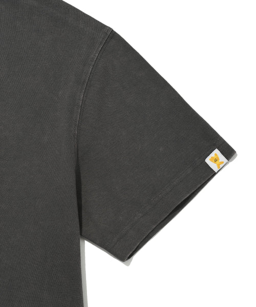 Kiki and Bear Print Dining Short Sleeve T-Shirt Charcoal