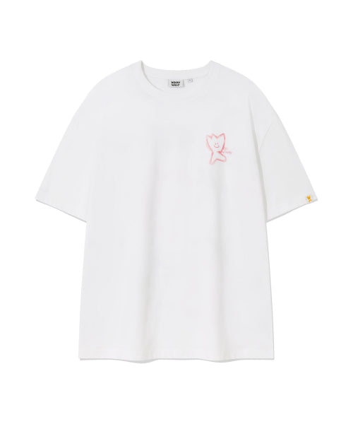 Kiki Graffiti Short-Sleeved T-Shirt White