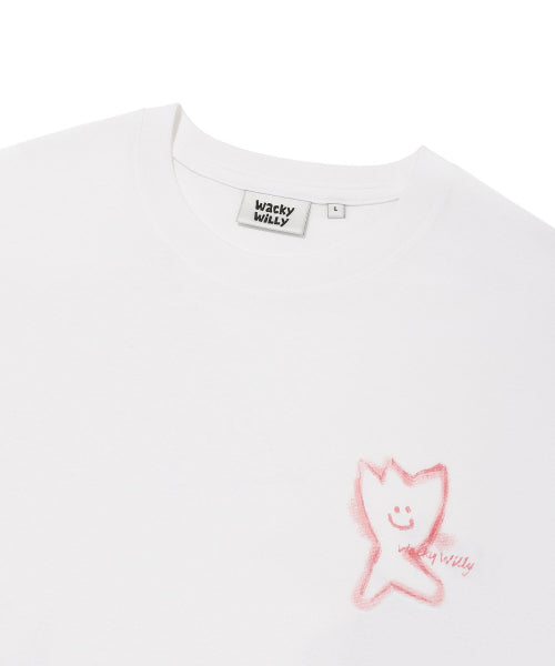 Kiki Graffiti Short-Sleeved T-Shirt White
