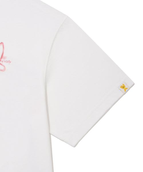 Kiki Graffiti Short-Sleeved T-Shirt White