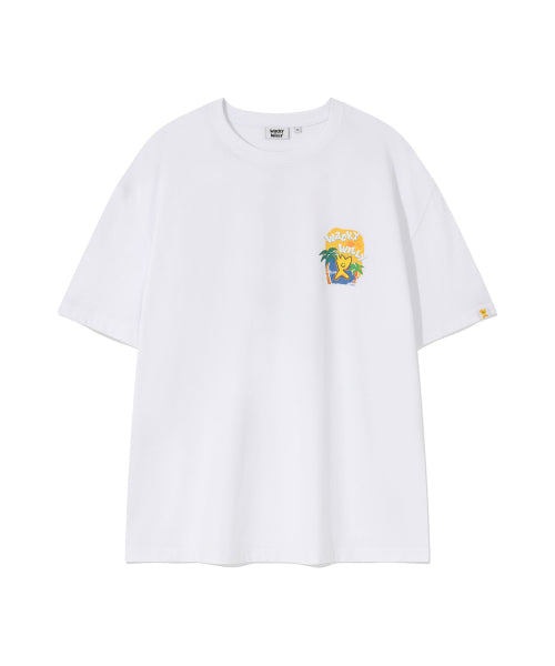 Kiki Ocean Graphic Short Sleeve T-shirt White
