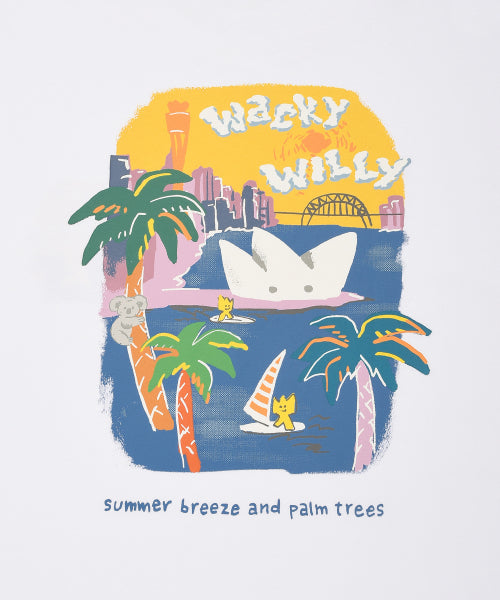 Kiki Ocean Graphic Short Sleeve T-shirt White